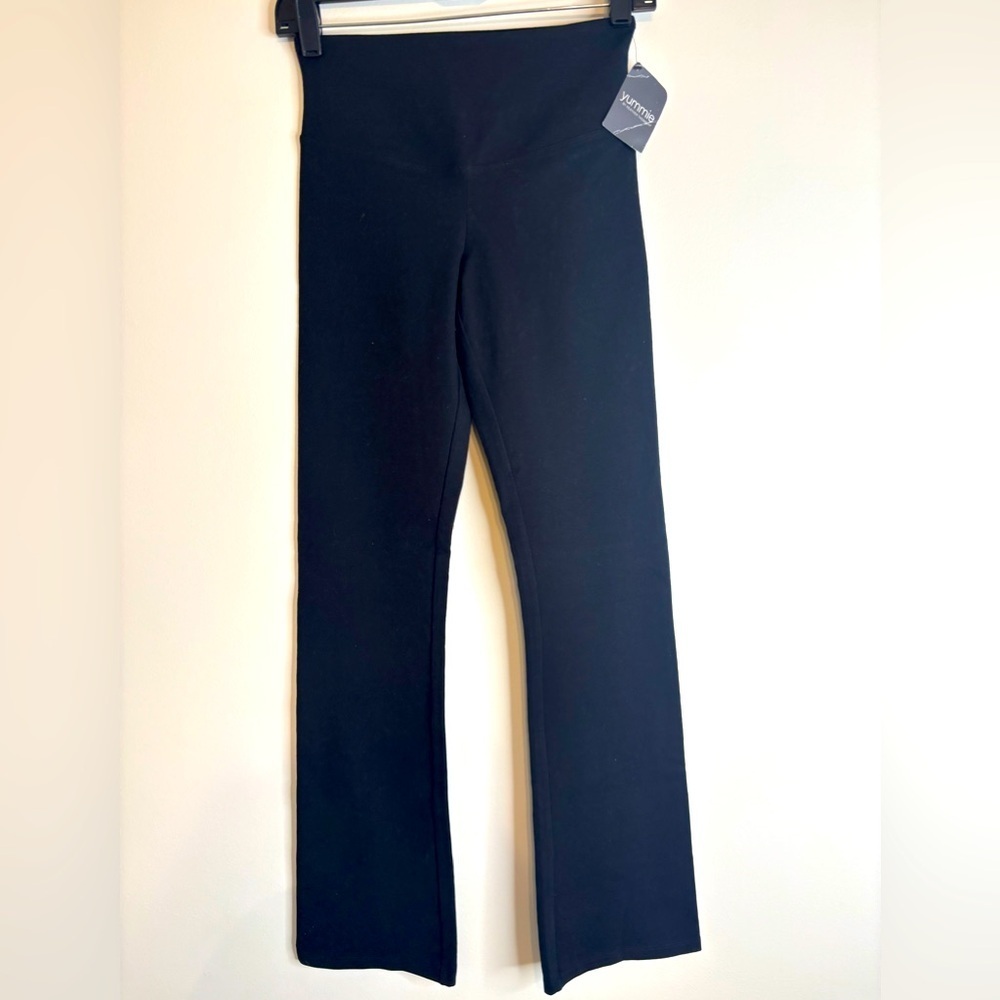 YUMMIE Compact Cotton Bootleg and Legging YT6-210 Black
